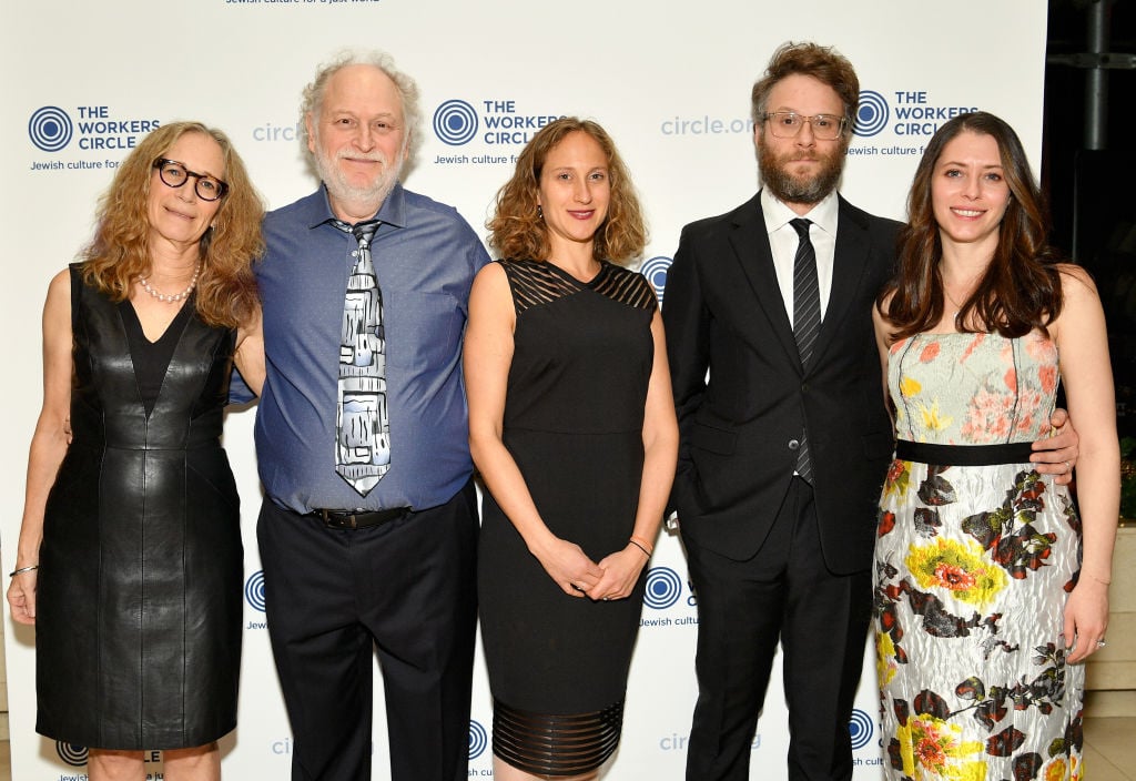 Sandy Rogen, Mark Rogen, Danya Rogen, Seth Rogen, and Lauren Miller attend The Workers Circle 2019 Annual Benefit 