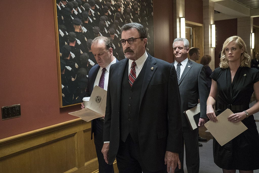 Tom Selleck, Abigail Hawk, and Blue Bloods cast members |  John Paul Filo/CBS via Getty Images