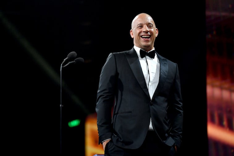 Vin Diesel speaks onstage 