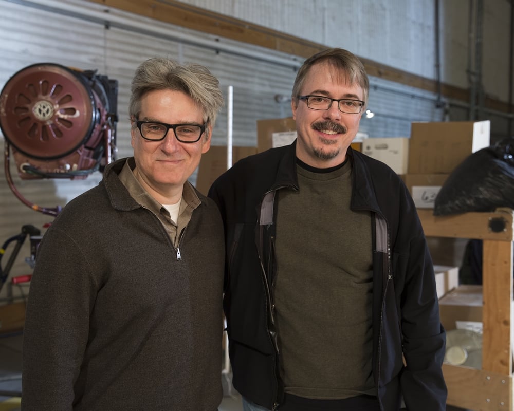 Vince Gilligan and Peter Gould