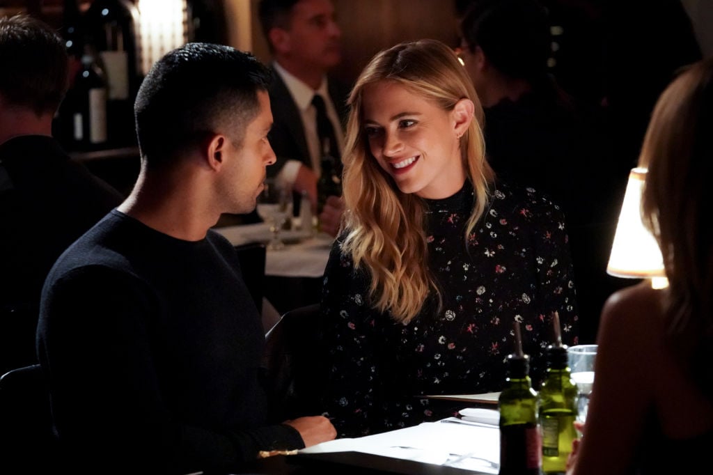 Wilmer Valderrama as NCIS Special Agent Nicholas "Nick" Torres and Emily Wickersham as NCIS Special Agent Eleanor "Ellie" Bishop | Monty Brinton/CBS via Getty Images