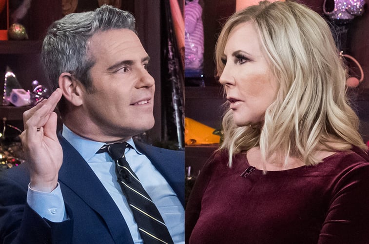 Andy Cohen and Vicki Gunvalson