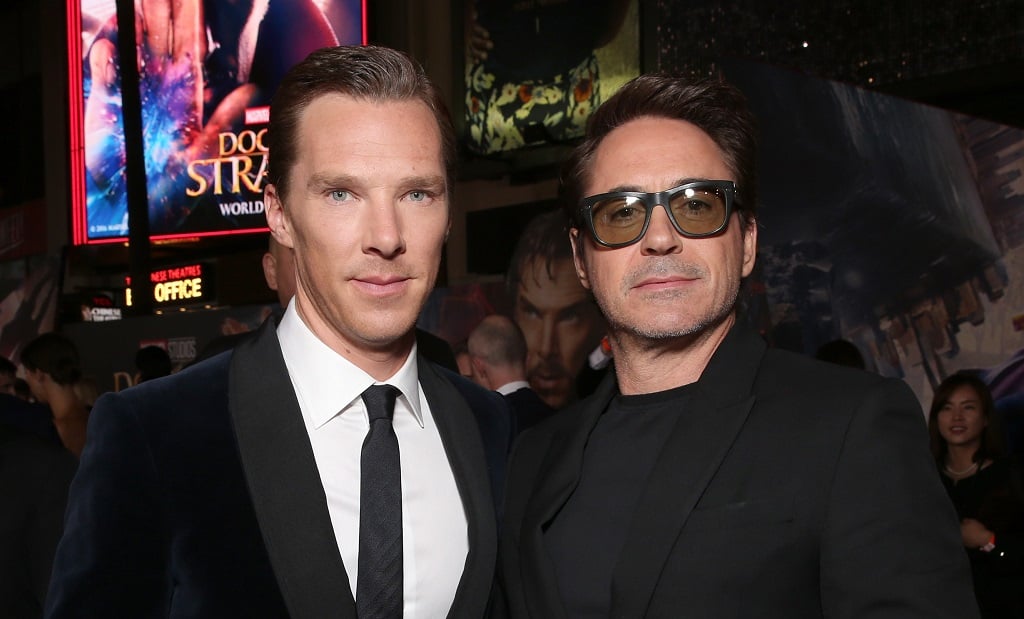 Benedict Cumberbatch and Robert Downey Jr.