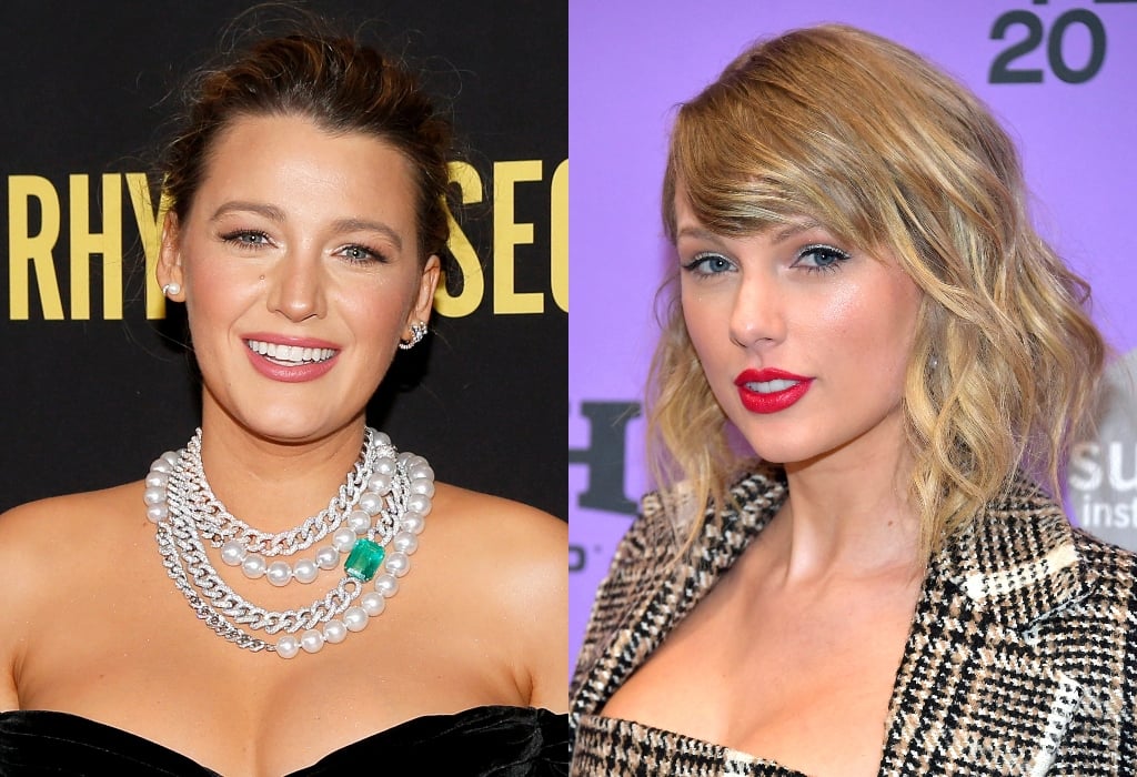 composite image of Blake Lively and Taylor Swift