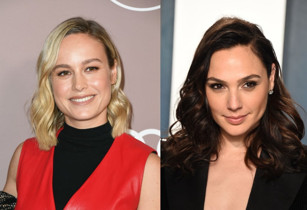 composite image of Brie Larson and Gal Gadot