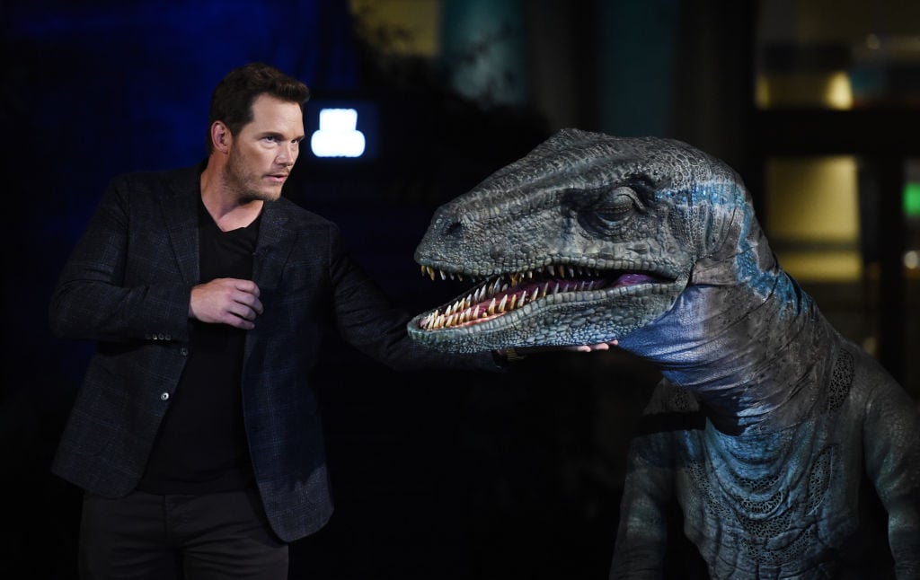 Actor Chris Pratt attends the grand opening of Universal Studios Hollywood's "Jurassic World-The Ride" on July 22, 2019
