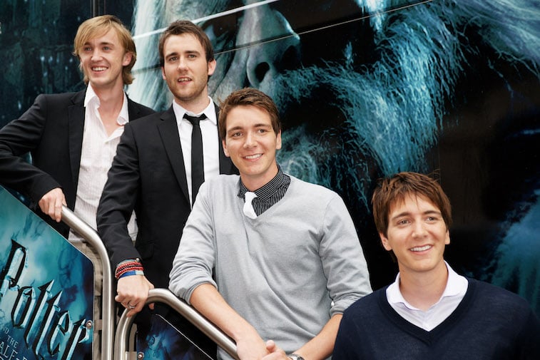 Tom Felton, Matthew Lewis, James Phelps and Oliver Phelps