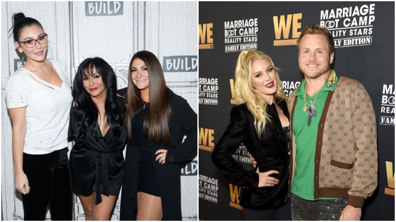 enni "JWOWW" Farley, Nicole "Snooki" Polizzi and Deena Nicole Cortese; Heidi Montag and Spencer Pratt