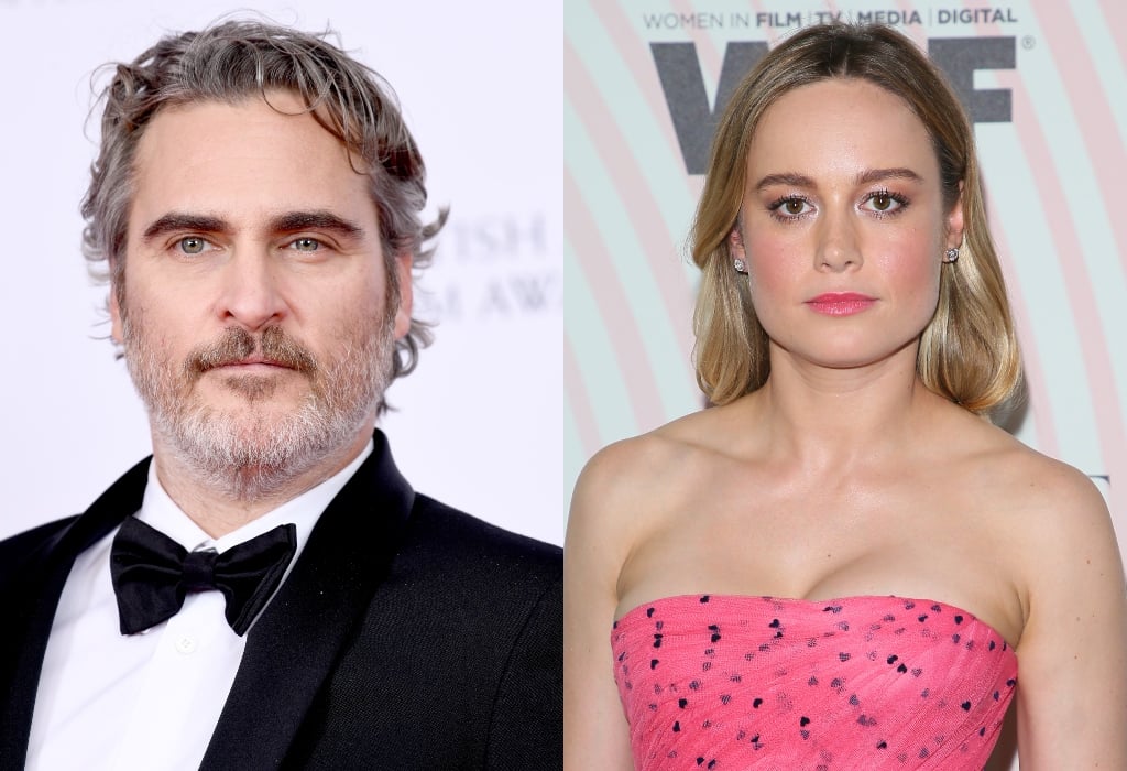 composite image of Joaquin Phoenix and Brie Larson