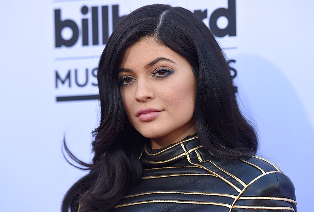 Kylie Jenner arrives at the 2015 Billboard Music Awards at MGM Garden Arena.