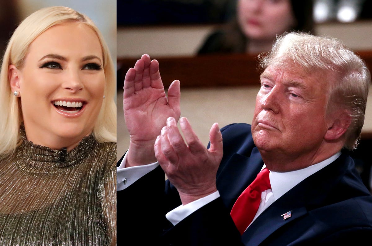 Meghan McCain and Donald Trump