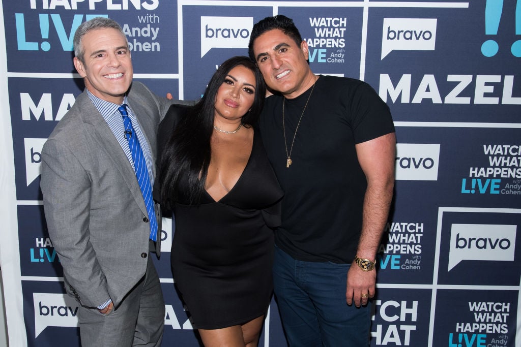 Andy Cohen of WWHL, Mercedes MJ Javid, and Reza Farahan of Shahs of Sunset