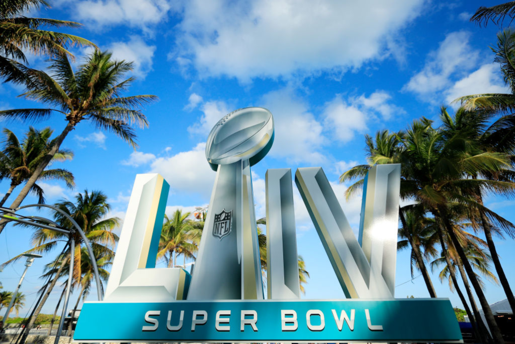 Super Bowl LIV sign