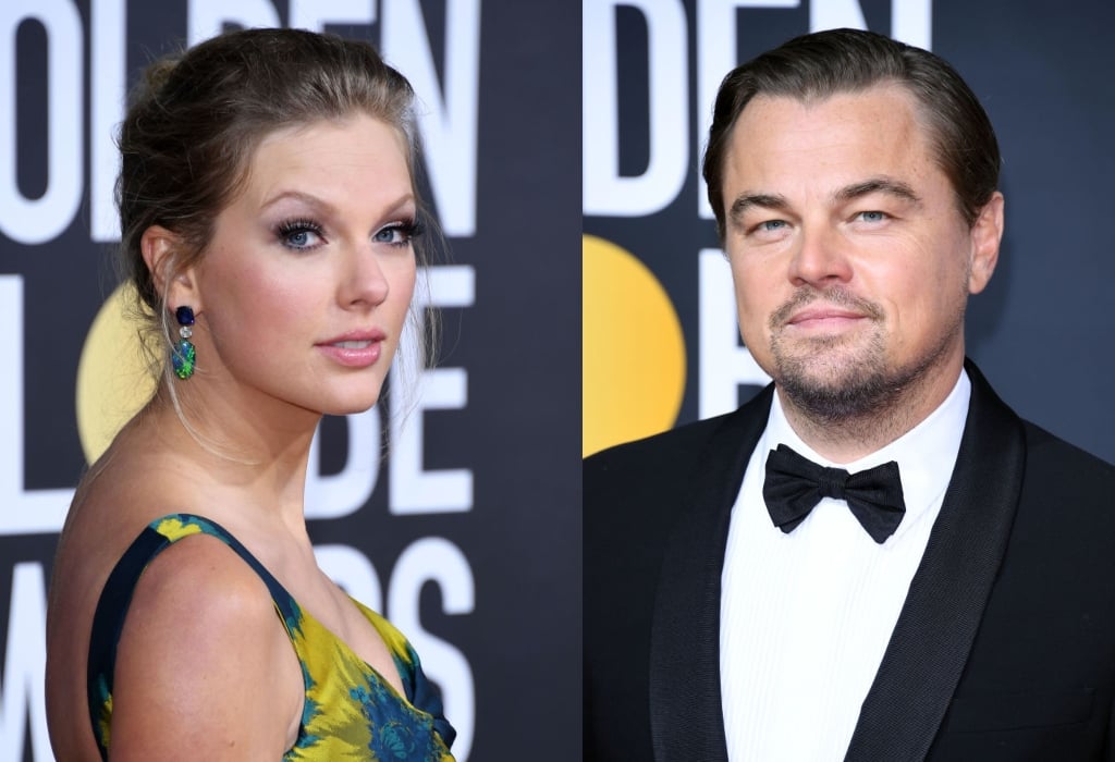 composite image of Taylor Swift and Leonardo DiCaprio