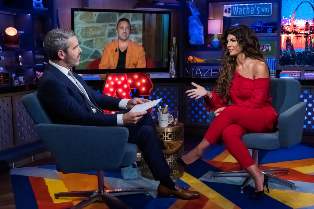 Andy Cohen, Joe Giudice, Teresa Giudice on 'Watch What Happens Live'