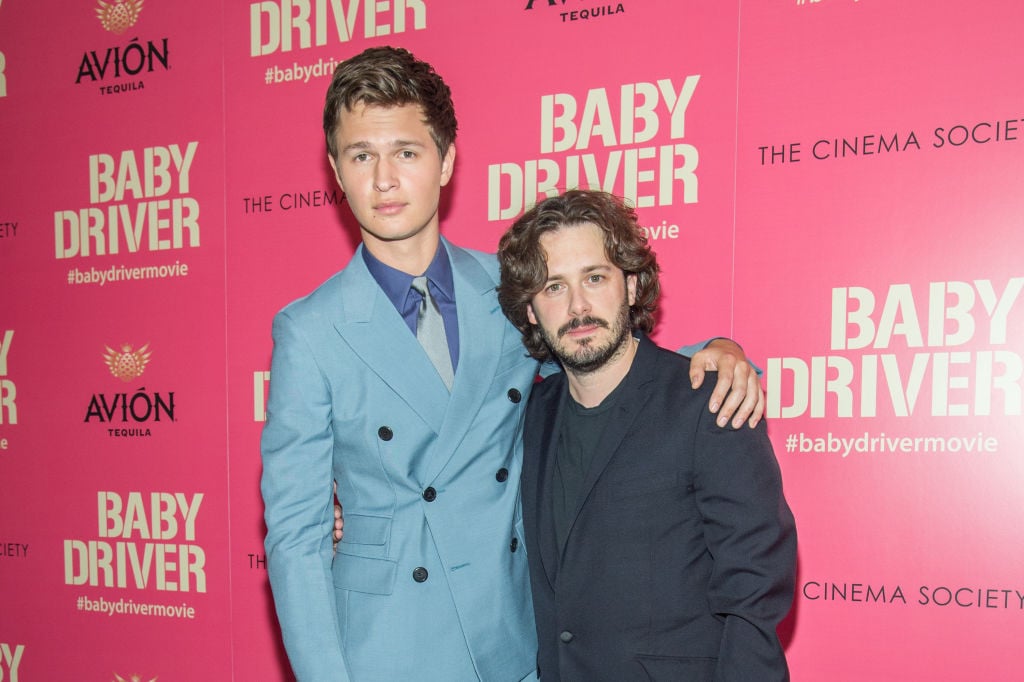 Ansel Elgort and Edgar Wright at a 'Baby Driver' screening
