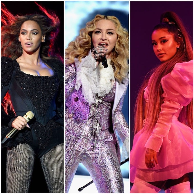 Beyoncé, Madonna, Ariana Grande