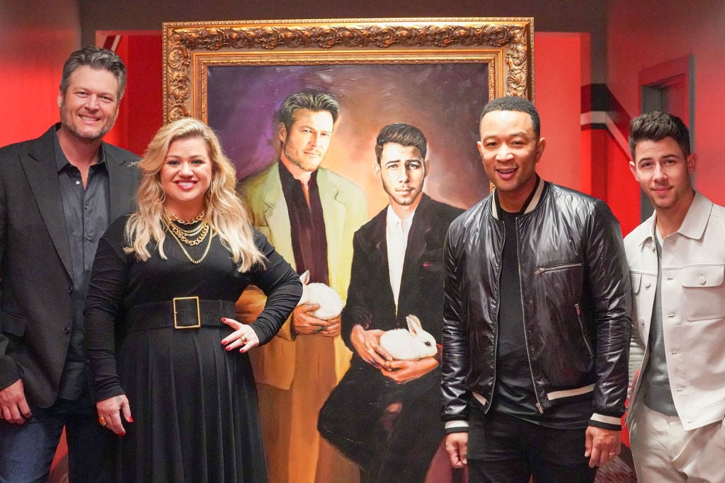 Blake Shelton, Kelly Clarkson, John Legend, Nick Jonas of 'The Voice'