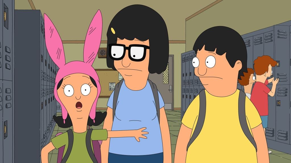 Tina, Gene, and Louise have to write a new school song at the insistence of...