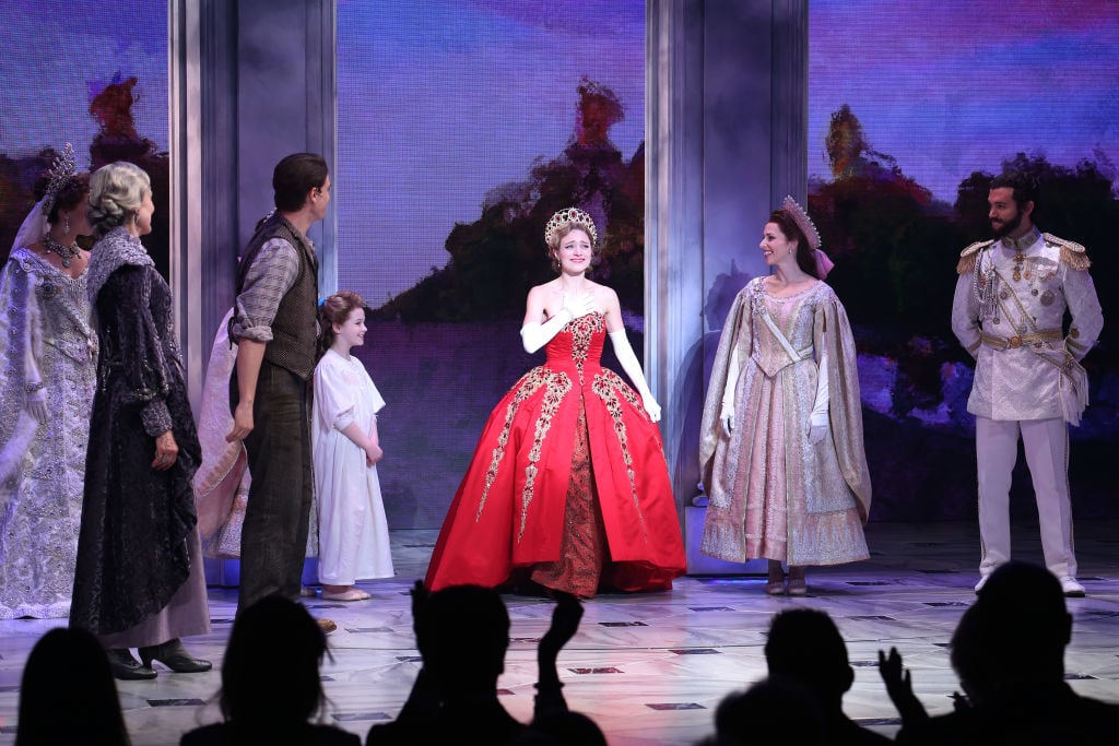 Christy Altomare and cast during Broadway Opening Night Performance Curtain Call bows for 'Anastasia'