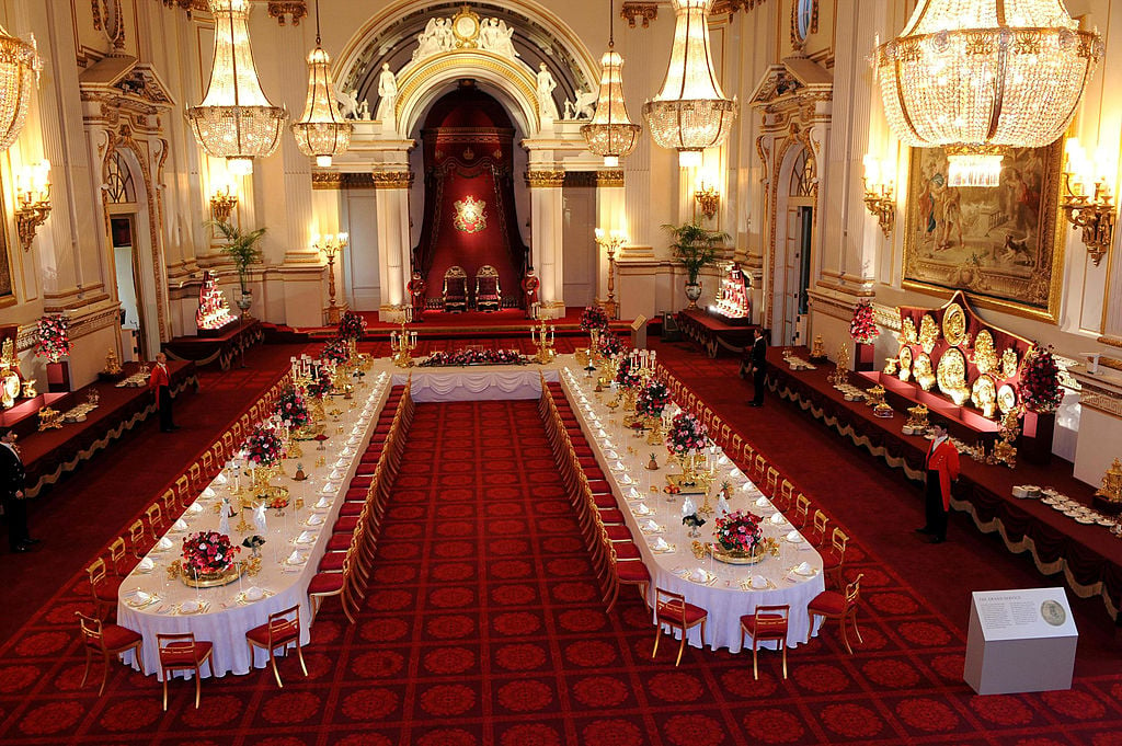 Buckingham Palace ballroom