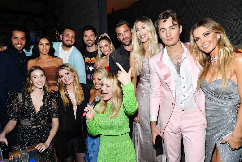Cast of 'The Hills: New Beginnings' Season 1 with singer Natasha Bedingfield at the show's premiere on June 19, 2019