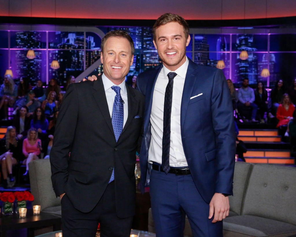 Chris Harrison and Peter Weber The Bachelor Finale winner