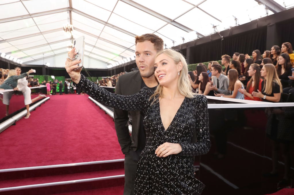 Colton Underwood and Cassie Randolph arrive to the 2019 E! People's Choice Awards