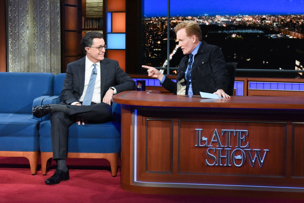 Conan O'Brien and Stephen Colbert