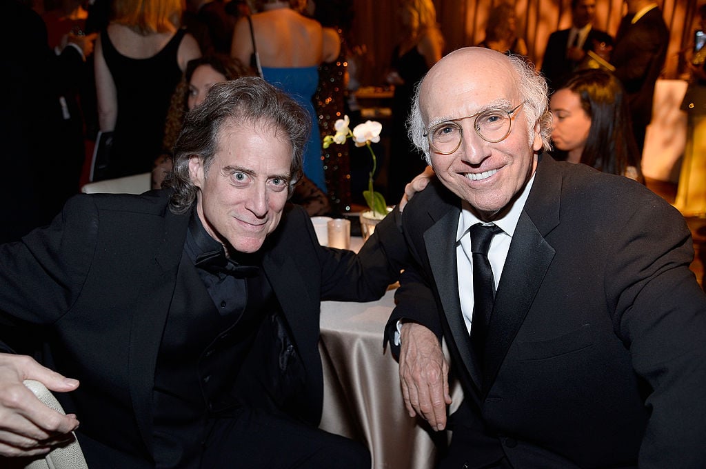 Richard Lewis and Larry David attend the 41st AFI Life Achievement Award Honoring Mel Brooks 
