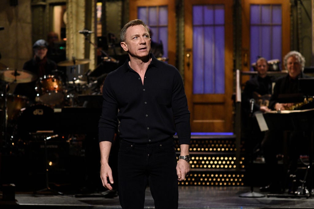 Daniel Craig during the monologue on 'Saturday Night Live'
