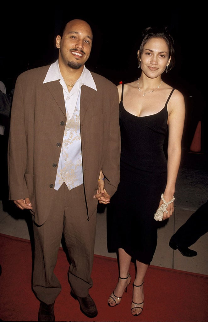 David Cruz and Jennifer Lopez on the red carpet