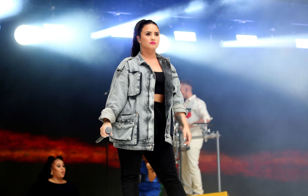 Demi Lovato on stage