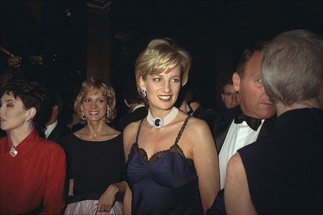 Diana, Princess of Wales attends the at Costume Institute Gala at Metropolitan Museum of Art in 1996