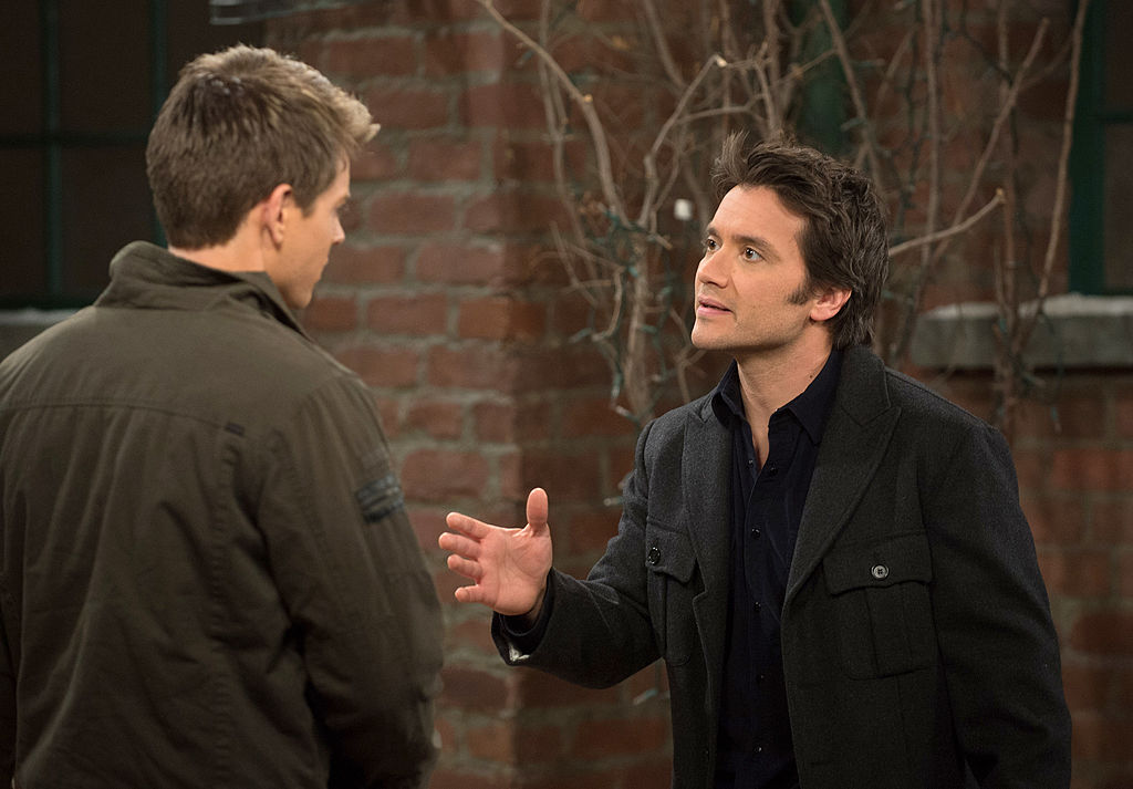 Chad Duell and Dominic Zamprogna on 'General Hospital' in 2014