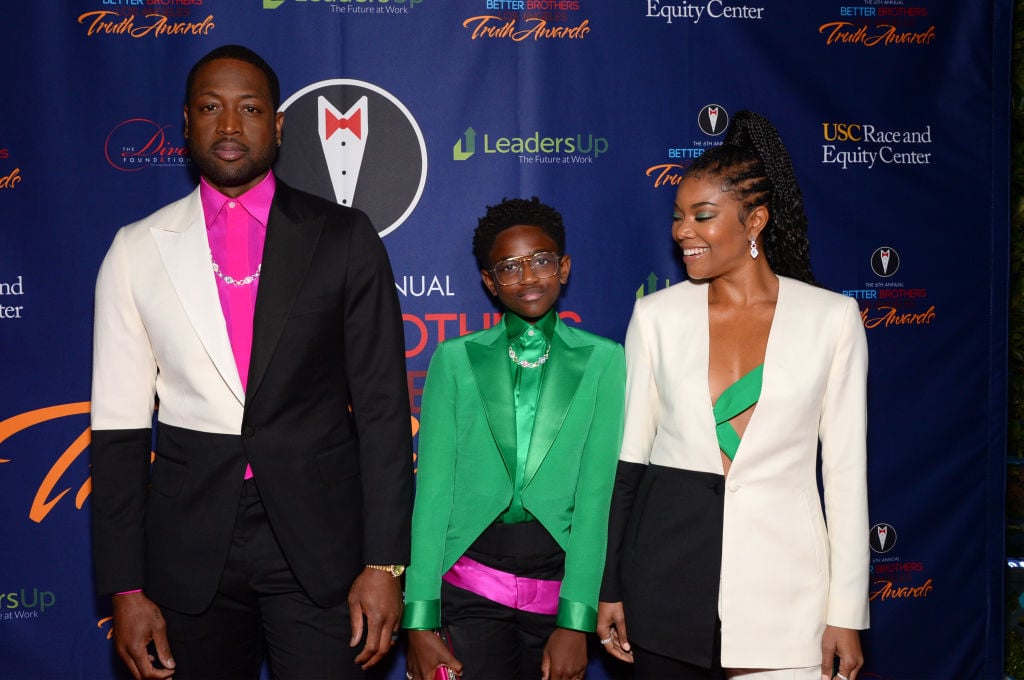 Dwyane Wade, Zaya Wade and Gabrielle Union attend the Better Brothers Los Angeles 6th annual Truth Awards at Taglyan Complex