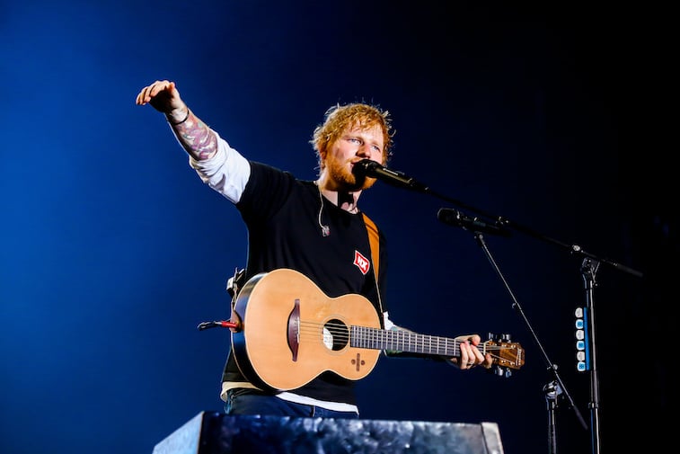 Ed Sheeran performs onstage