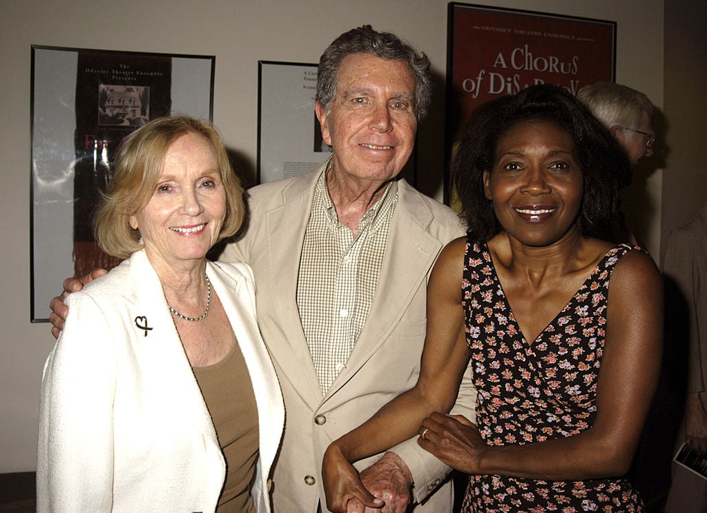 Eva Marie Saint, Jeffrey Hayden and Elayn J. Taylor (far right) | Barry King/WireImage