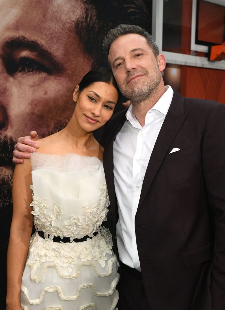 Janina Gavankar and Ben Affleck attend the premiere of Warner Bros Pictures' " The Way Back"