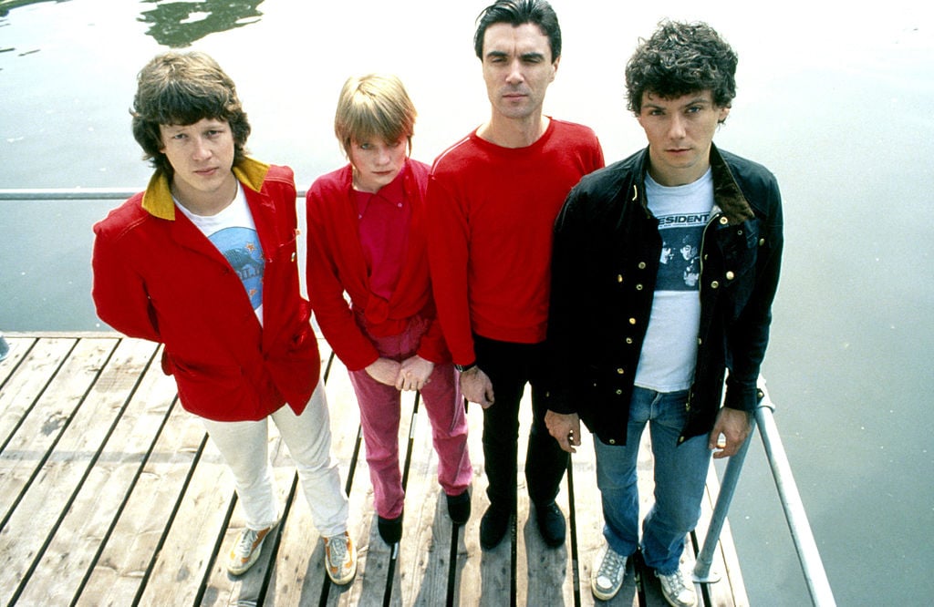 Talking Heads pTalking Heads members (L-R) Chris Frantz, Tina Weymouth, David Byrne, and Jerry Harrison