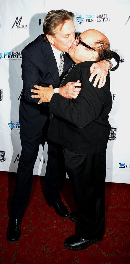 Michael Douglas with Danny DeVito, 2008