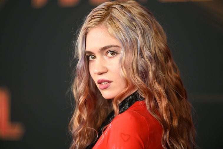 Grimes on the red carpet