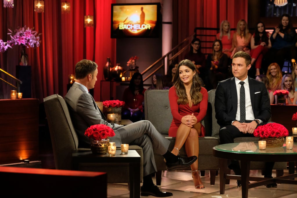 Chris Harrison, Hannah Ann Sluss, and Peter Weber on 'The Bachelor' - Season 24