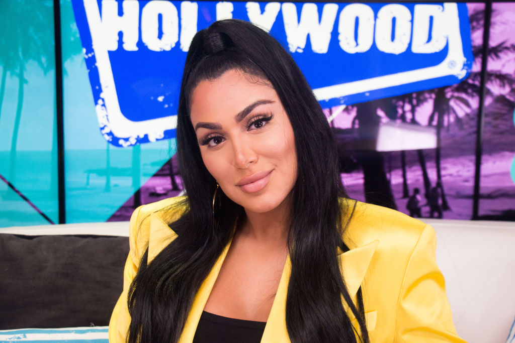 Huda Kattan visits the Young Hollywood Studio on August 19, 2019 in Los Angeles, California. 