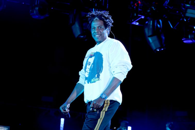 Jay-Z performs onstage