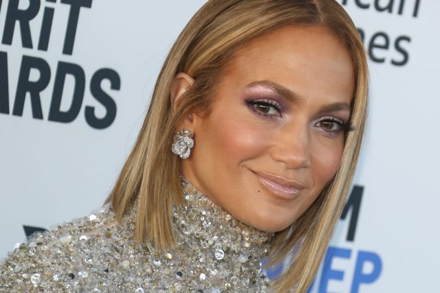 Jennifer Lopez attends the 2020 Film Independent Spirit Awards on Feb. 8, 2020