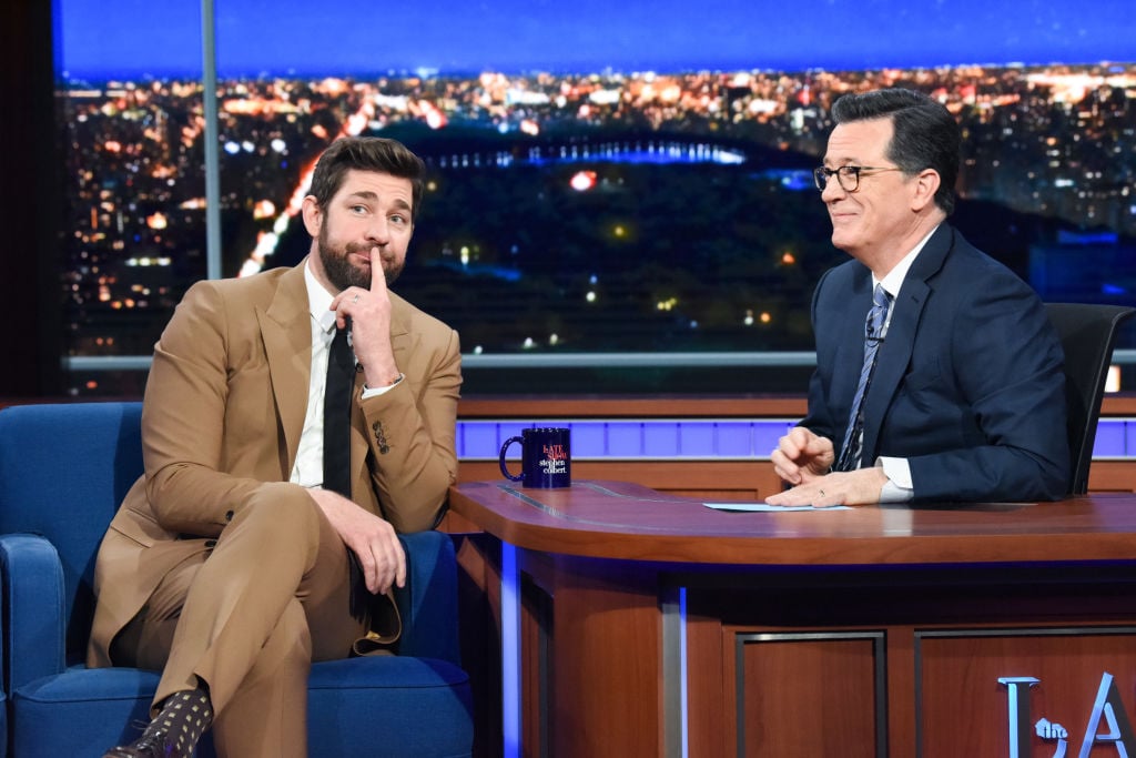 The Late Show with Stephen Colbert and guest John Krasinski