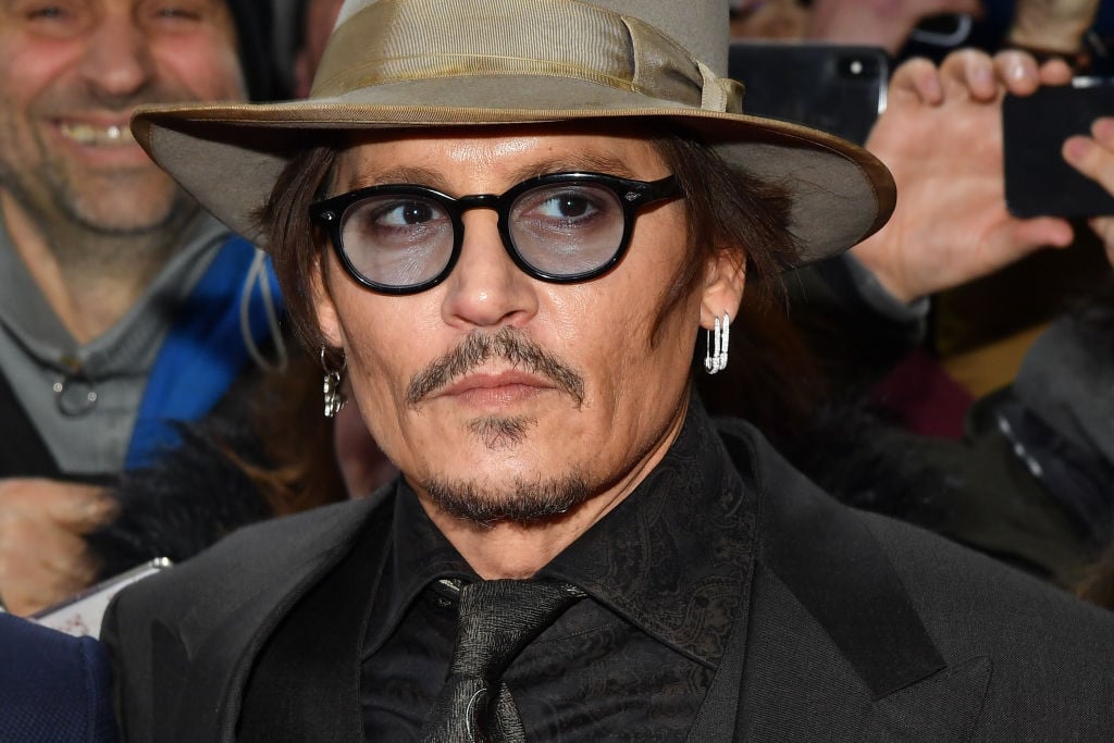 Johnny Depp wearing a fedora