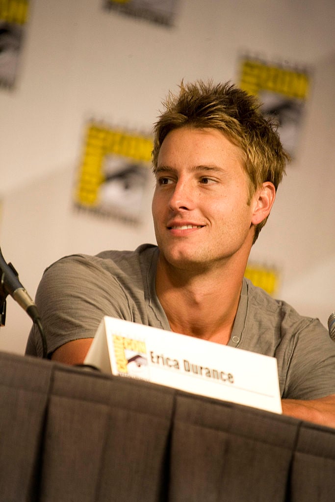 Justin Hartley speaks at the 'Smallville' panel at Comic-Con on July 25, 2010