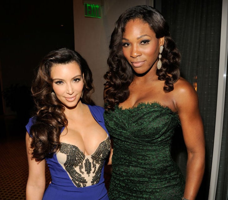 Kim Kardashian and Serena Williams